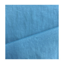 70D*70D 110*110 85GSM blue color plain wave 100% N recycled fabric for clothing material